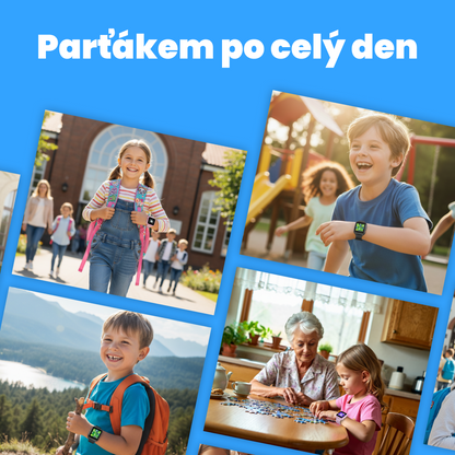 Dětské volací GPS hodinky KLOKI Star - Růžové