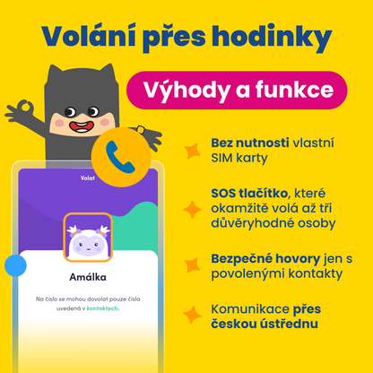 Dětské volací GPS hodinky KLOKI Star - Růžové
