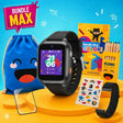 Back to School MAX Bundle: KLOKI Star Kids GPS Calling Watch - Black