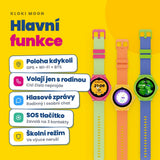 Dětské volací GPS hodinky KLOKI Moon - Růžové