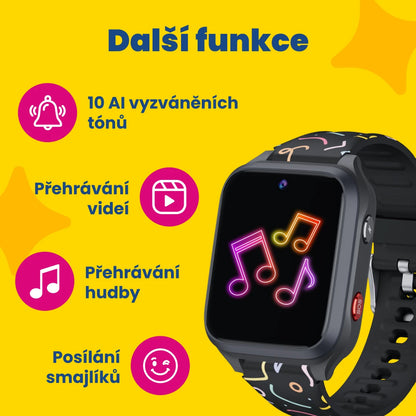 Dětské volací GPS hodinky KLOKI Star - Černé | Akční balíček
