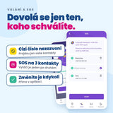 Dětské volací GPS hodinky KLOKI Moon - Růžové