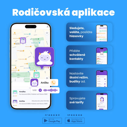 Dětské volací GPS hodinky KLOKI Star - Černé | Akční balíček