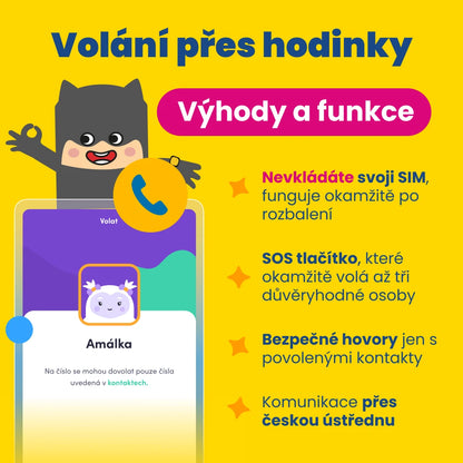 Dětské volací GPS hodinky KLOKI Star - Černé | Akční balíček