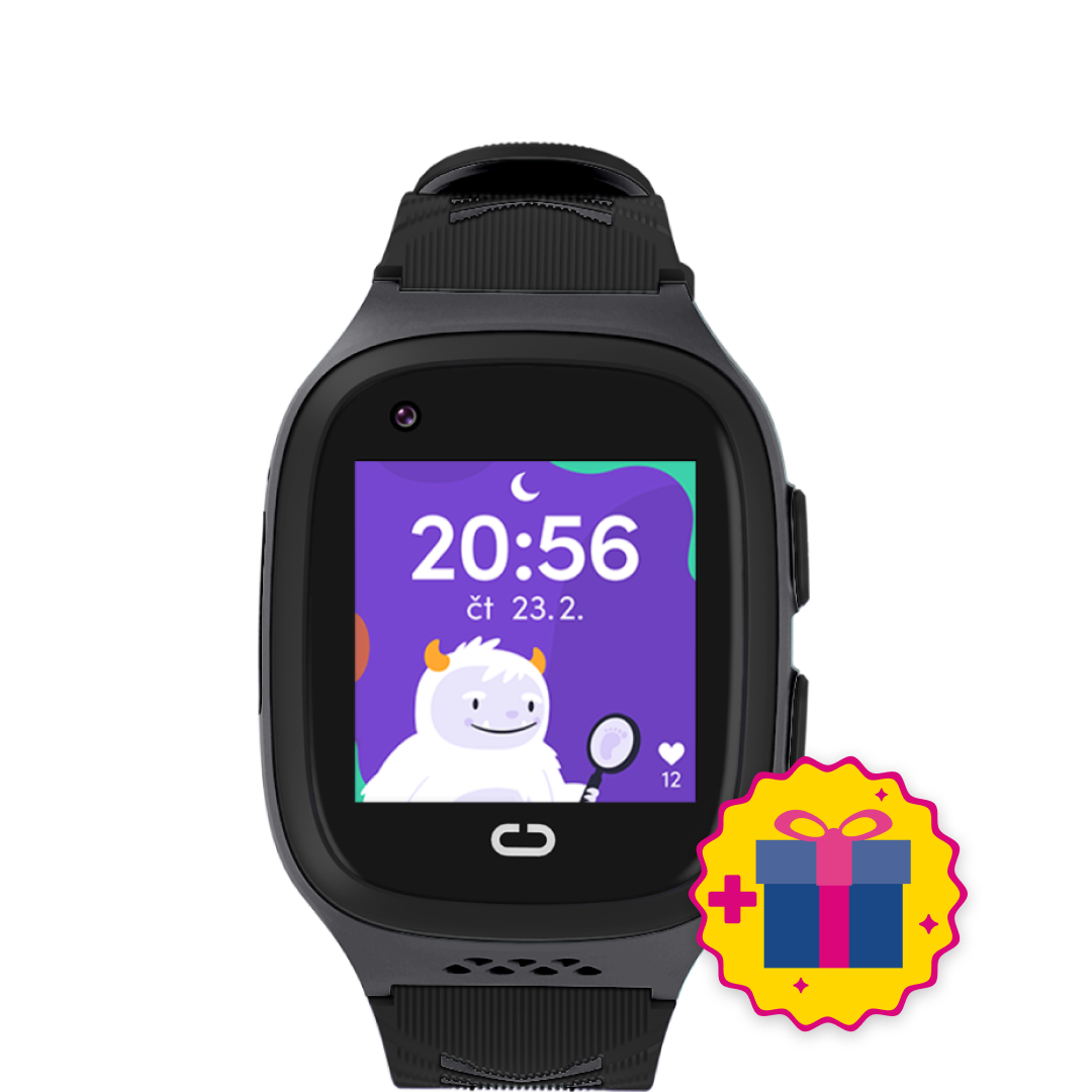 Dětské volací GPS hodinky KLOKI - Černé