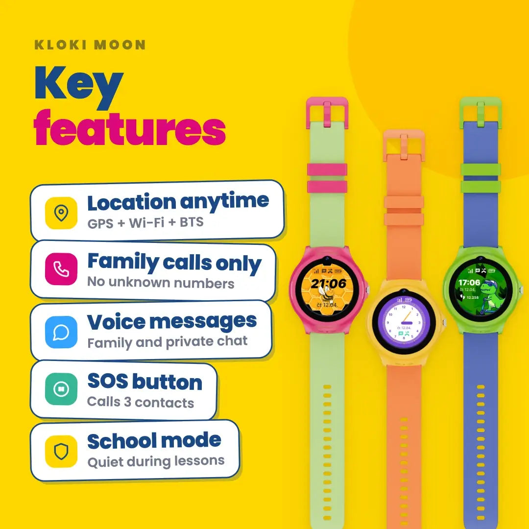 Kids' Calling GPS Watch KLOKI Moon - Blue