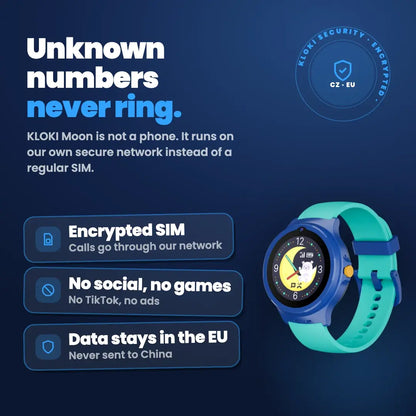 Kids' Calling GPS Watch KLOKI Moon - Blue