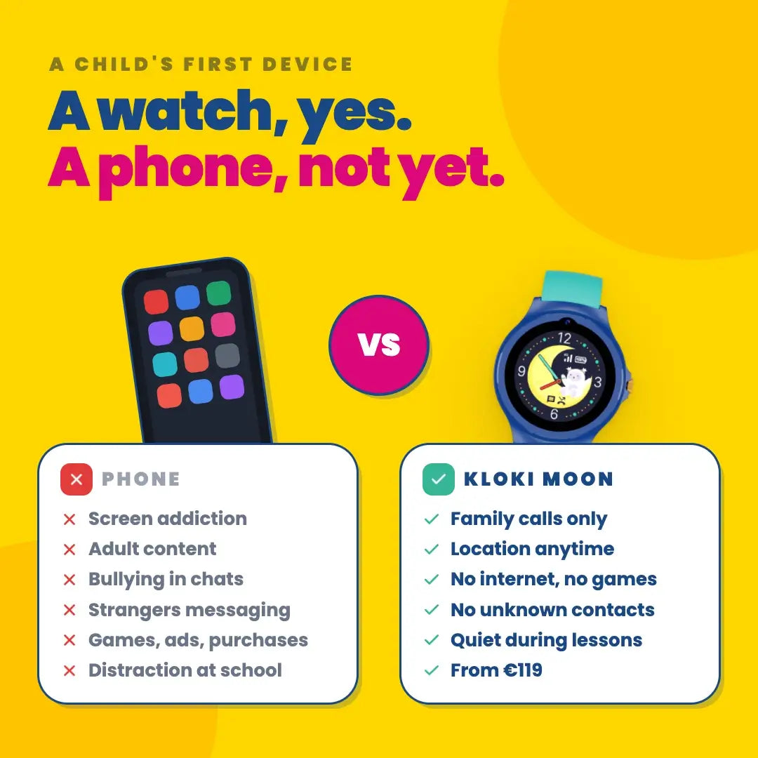 Kids' Calling GPS Watch KLOKI Moon - Blue