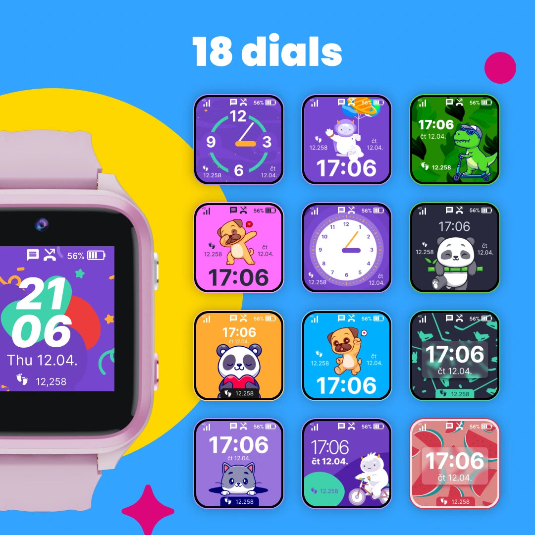Children's GPS Calling Watch KLOKI Star - Pink + Gift