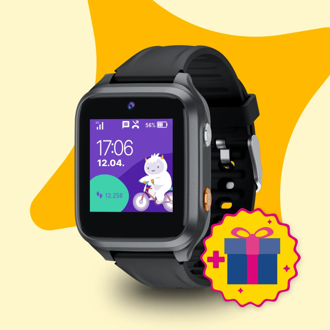 KLOKI Star Kids GPS Calling Watch – Black | Summer Bundle