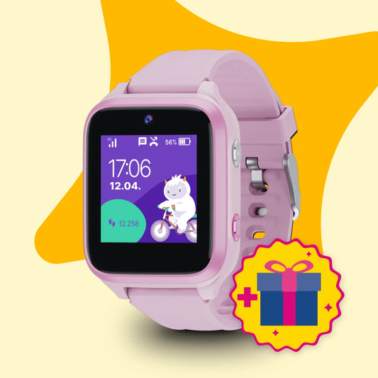 Dětské volací GPS hodinky KLOKI Star - Růžové