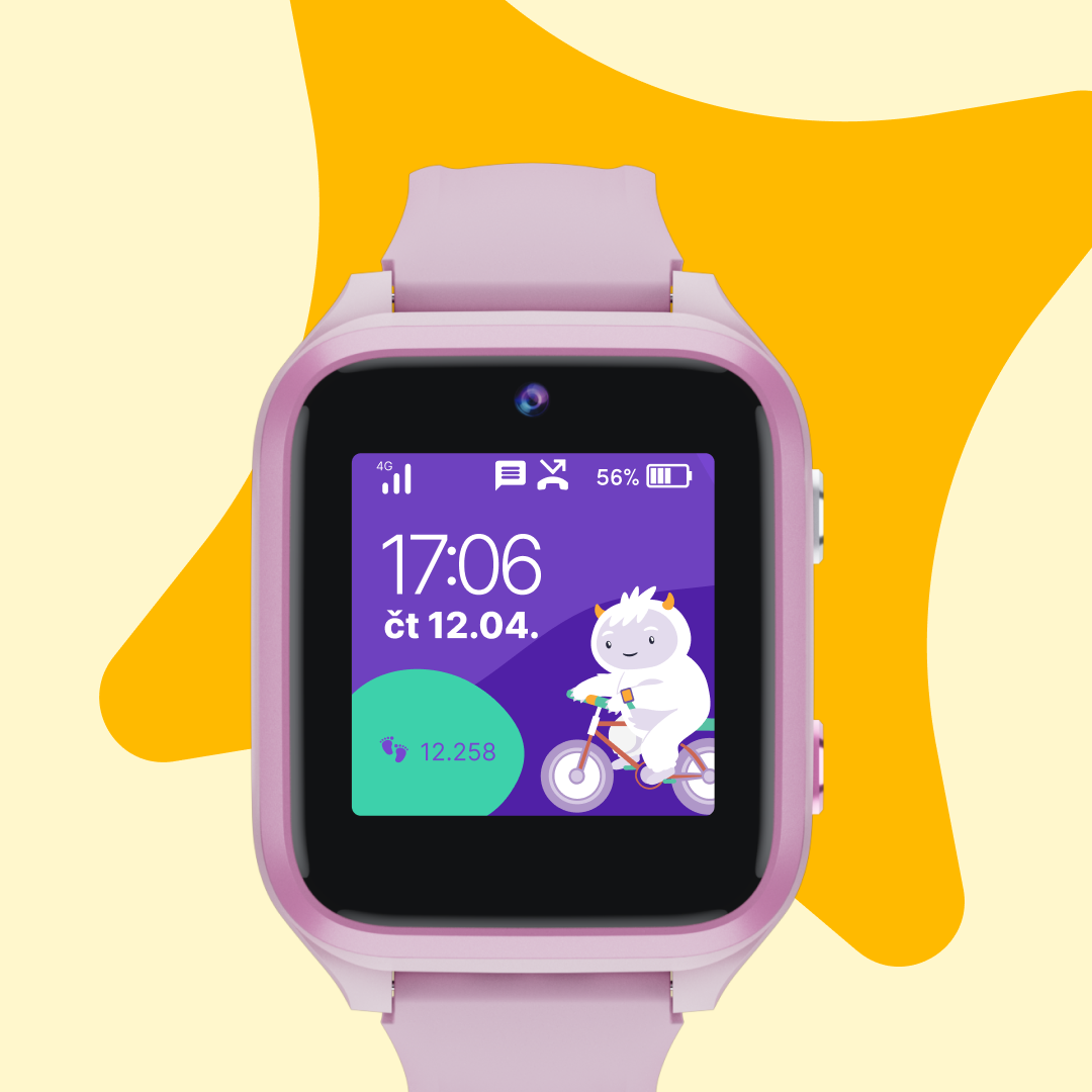 Dětské volací GPS hodinky KLOKI Star - Růžové