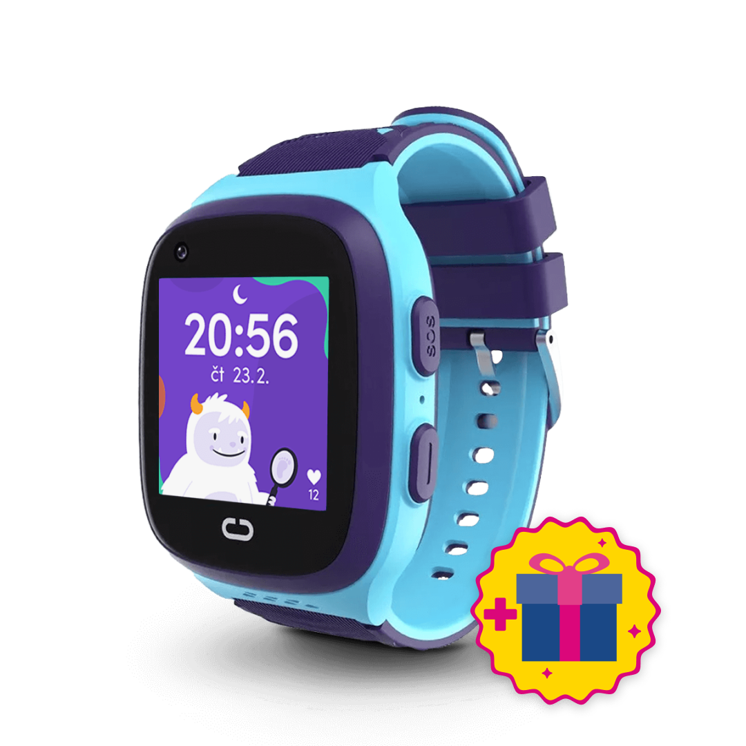 Dětské volací GPS hodinky KLOKI - Modré