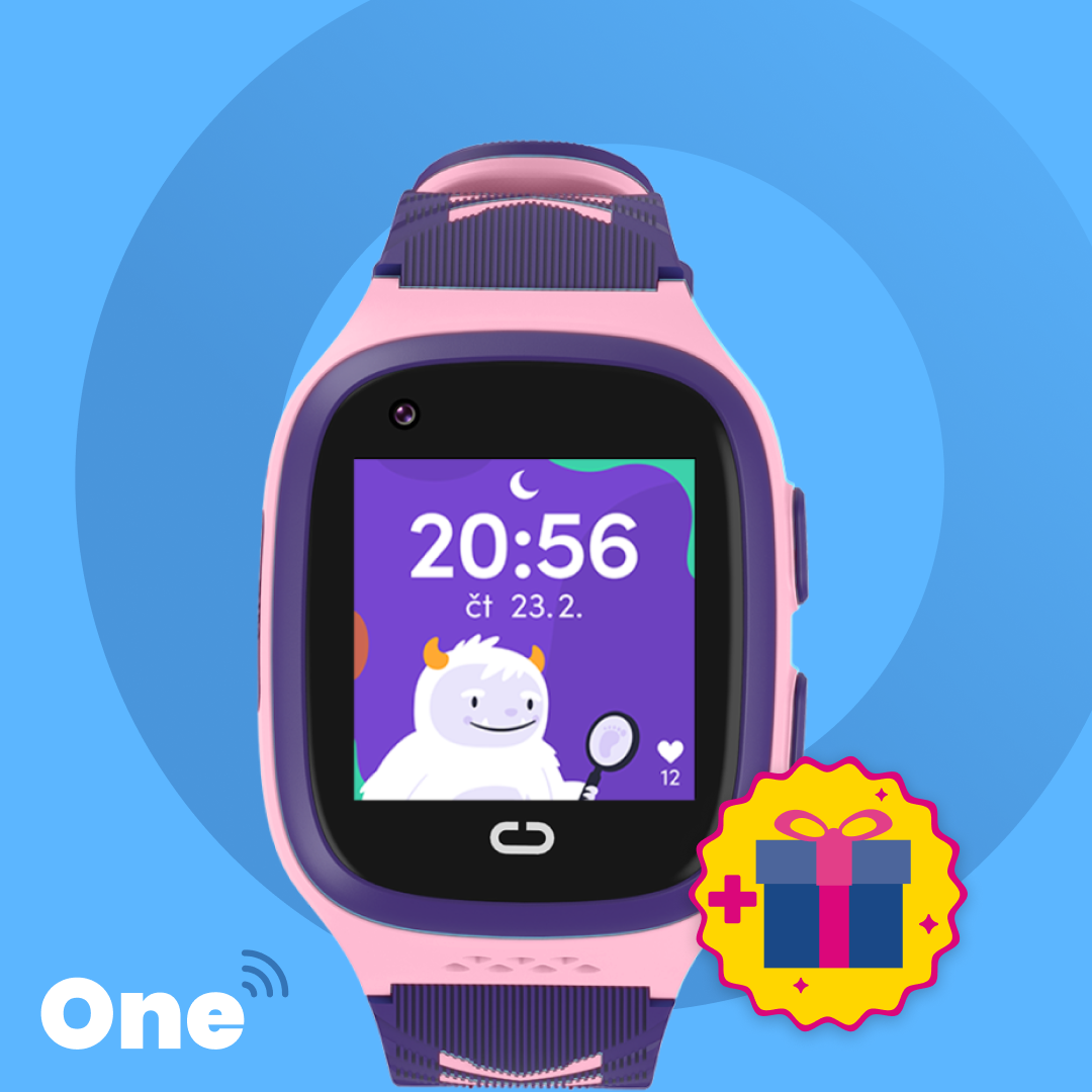 Dětské volací GPS hodinky KLOKI One - Růžové