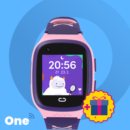 Dětské volací GPS hodinky KLOKI One - Růžové