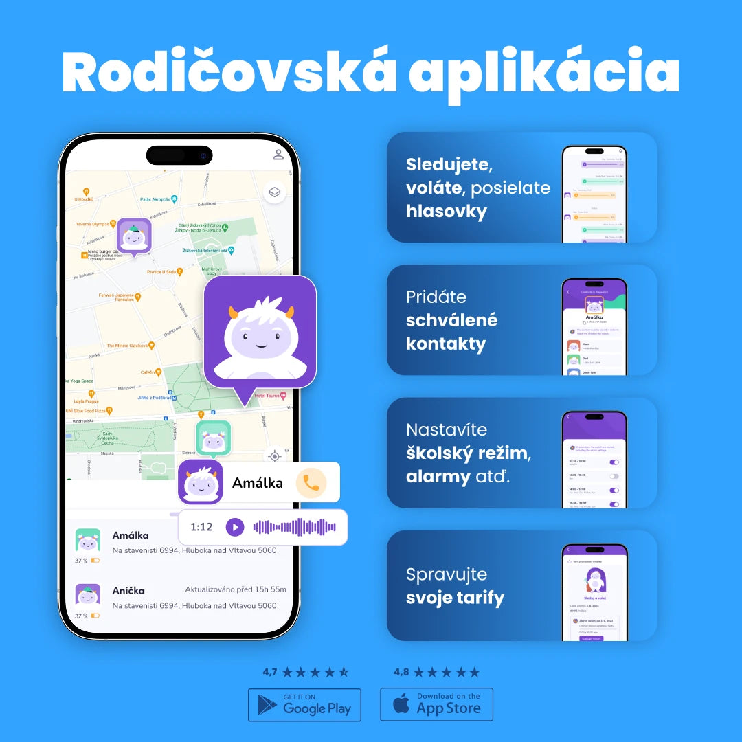Detské volacie GPS hodinky KLOKI Star - Čierne | Letný balíček