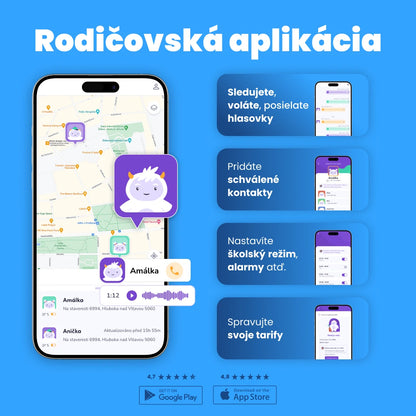 Detské volacie GPS hodinky KLOKI Star - Čierne | Letný balíček