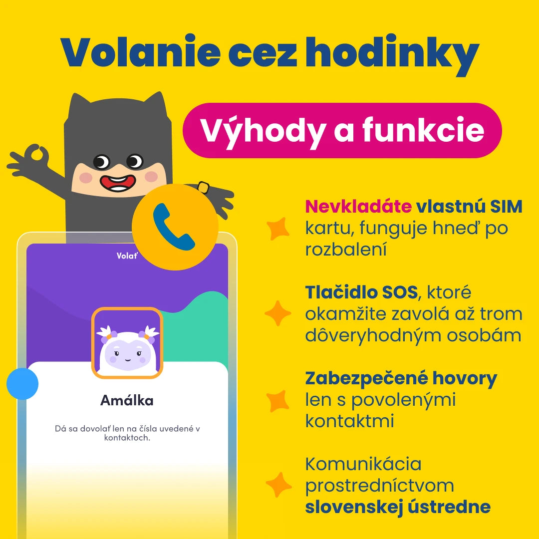 Detské volacie GPS hodinky KLOKI Star - Čierne | Letný balíček