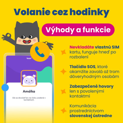 Detské volacie GPS hodinky KLOKI Star - Čierne | Letný balíček